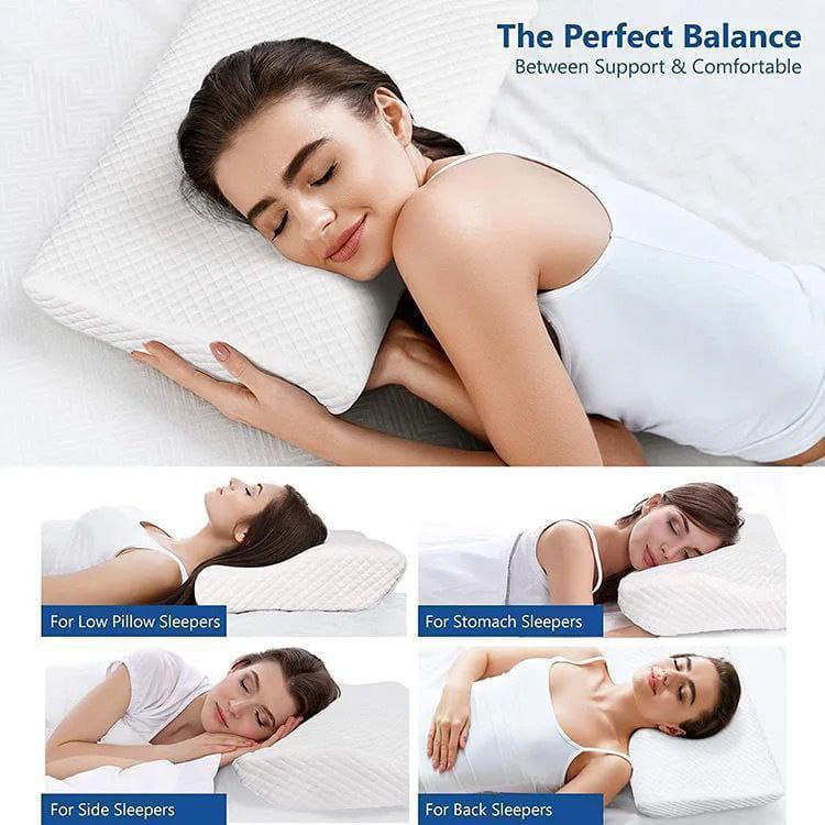Ergonomic Adjustable Memory Foam Neck Pillow – Ultimate Comfort & Support for Better