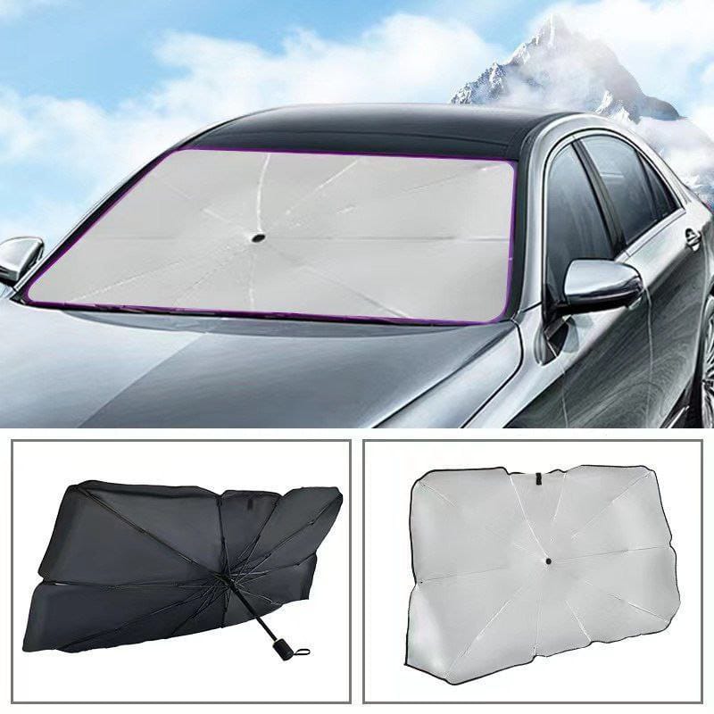 "Stay Cool This Summer with the Ultimate UV Protection Car Umbrella πβοΈ